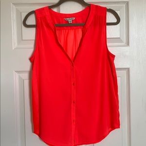 bright CORAL blouse